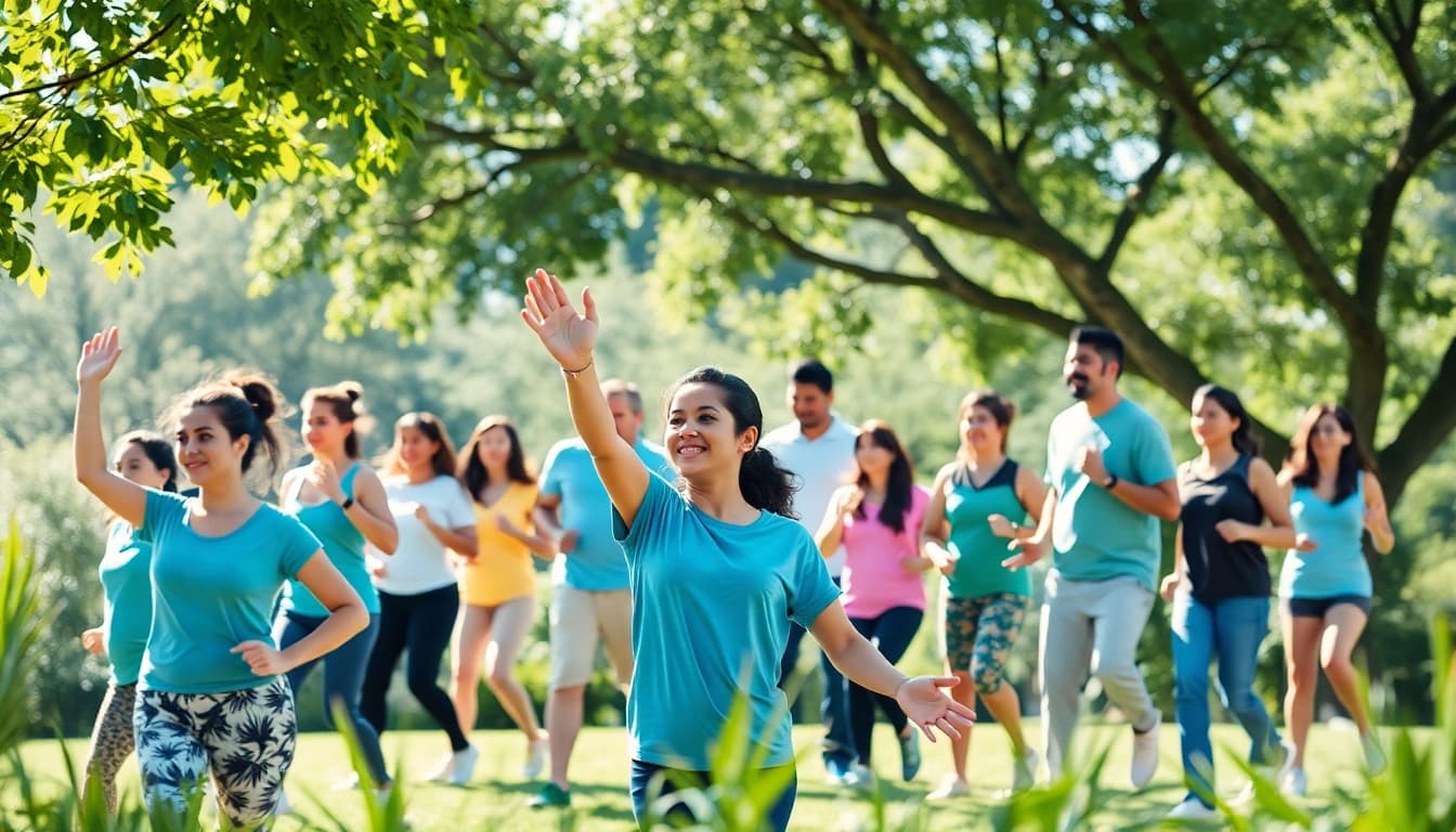 Encouraging health activities among a diverse group, promoting holistic health.