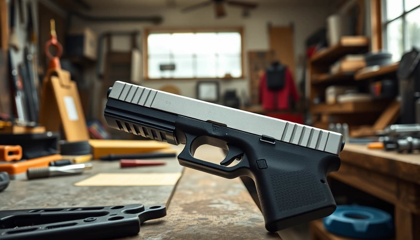 Examine the glock 19 gen 3 oem slide’s detailed construction and premium durability.