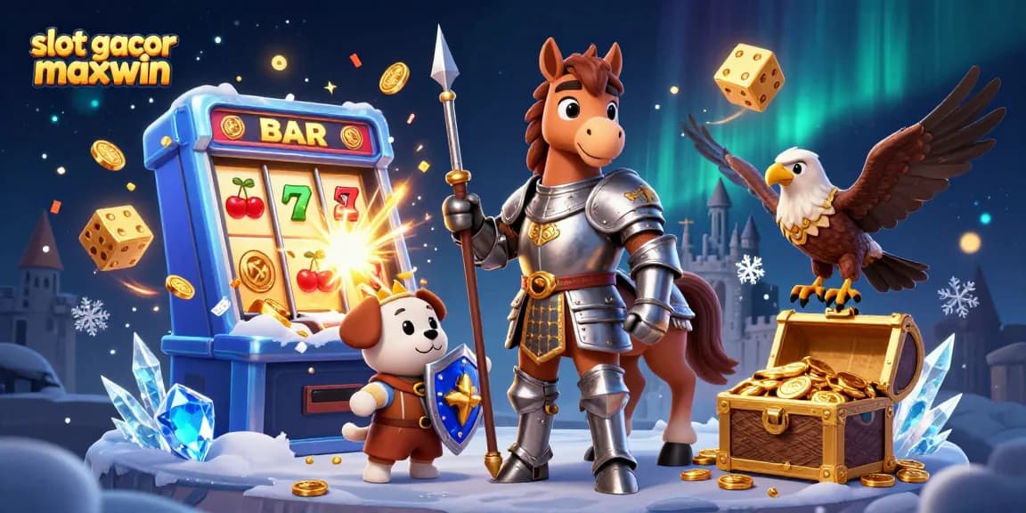 Experience the thrill of slot gacor maxwin with a lively casino scene bursting with excitement.