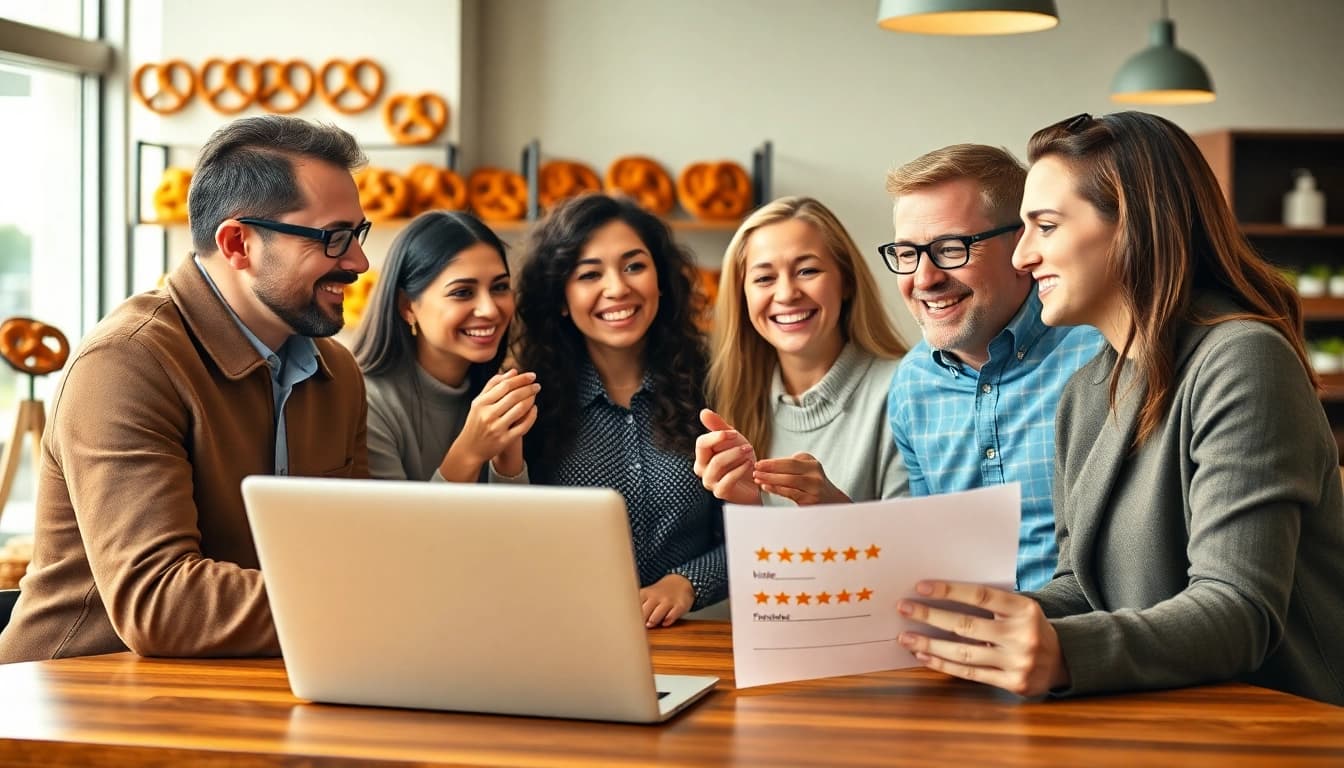 Pretzel warranty customer reviews and ratings displayed by satisfied customers sharing experiences.