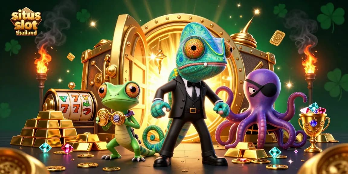 Experience thrilling wins at situs slot thailand with vibrant, interactive 3D casino elements and characters!