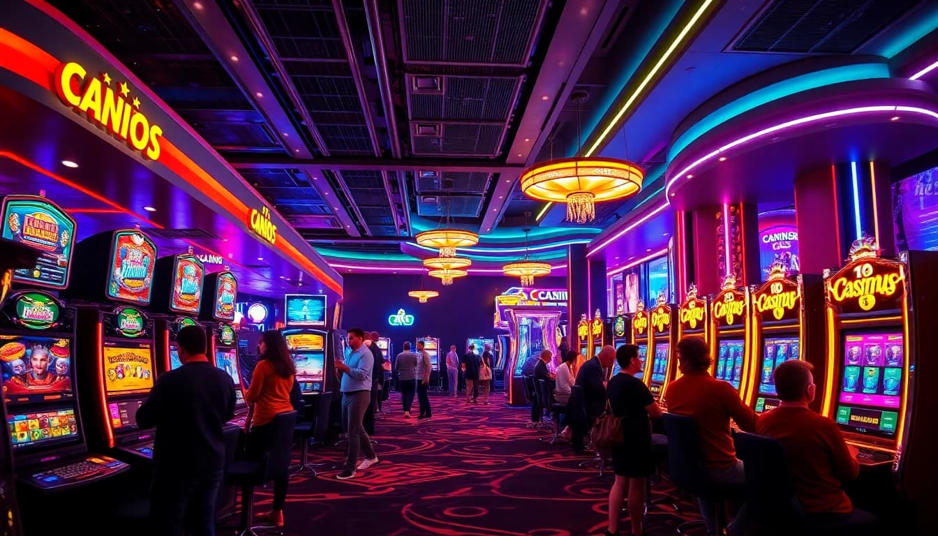 Experience the excitement at a Non gamstop casino Uk featuring vibrant gaming atmosphere and engaged players.