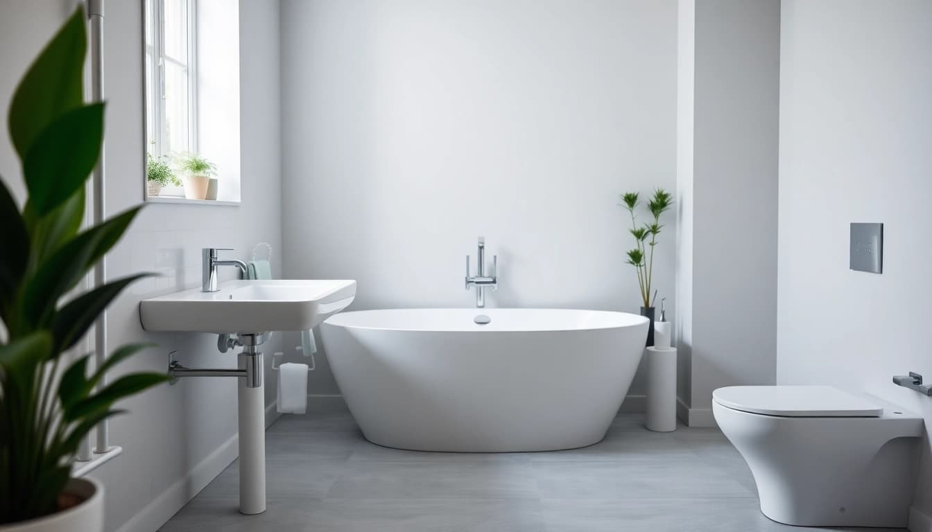 Erleben Sie die modernen Sanitärlösungen von sonni sanitär GmbH in einem eleganten Badezimmer.