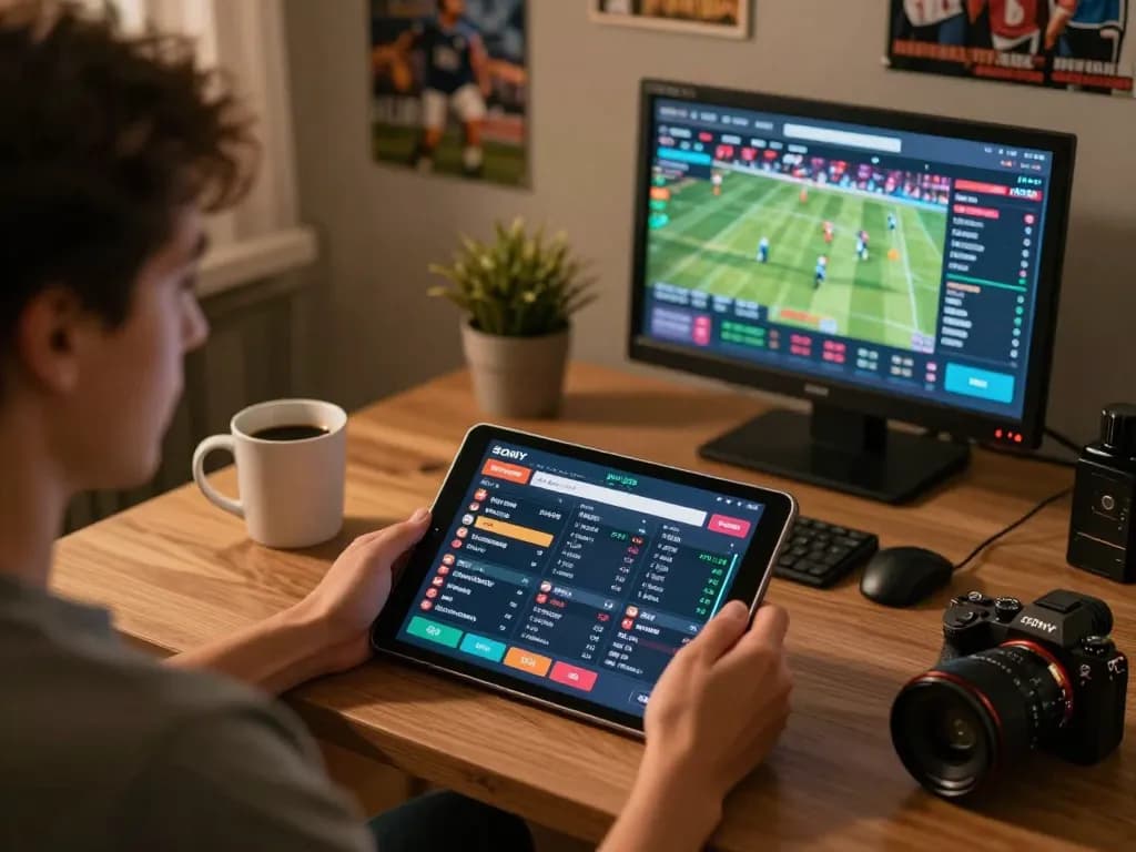 Engaged user placing bets on Kèo nhà cái 5 online sports betting platform.