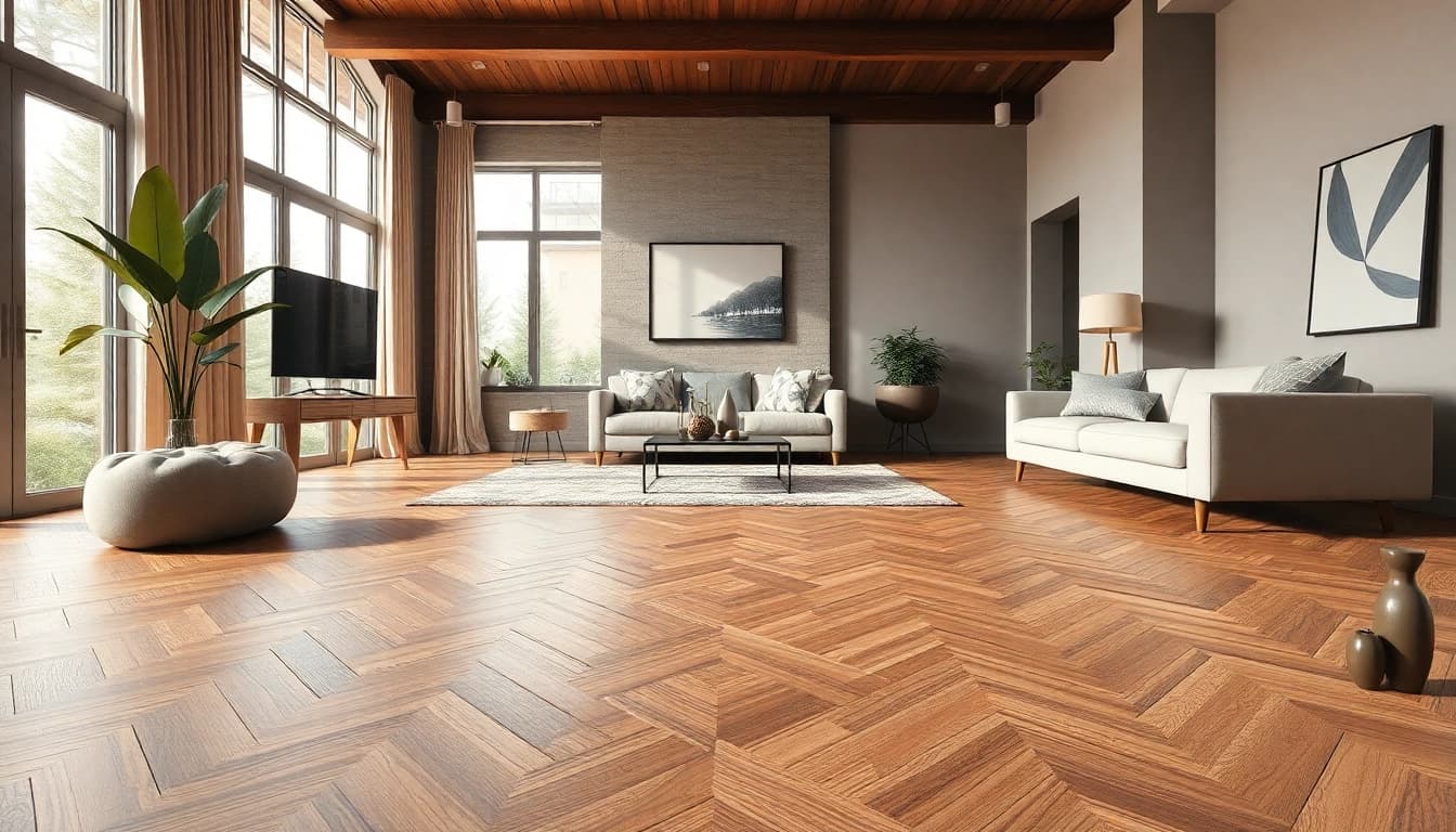 Transform your space with lvp flooring, featuring stunning textures in a modern living room.