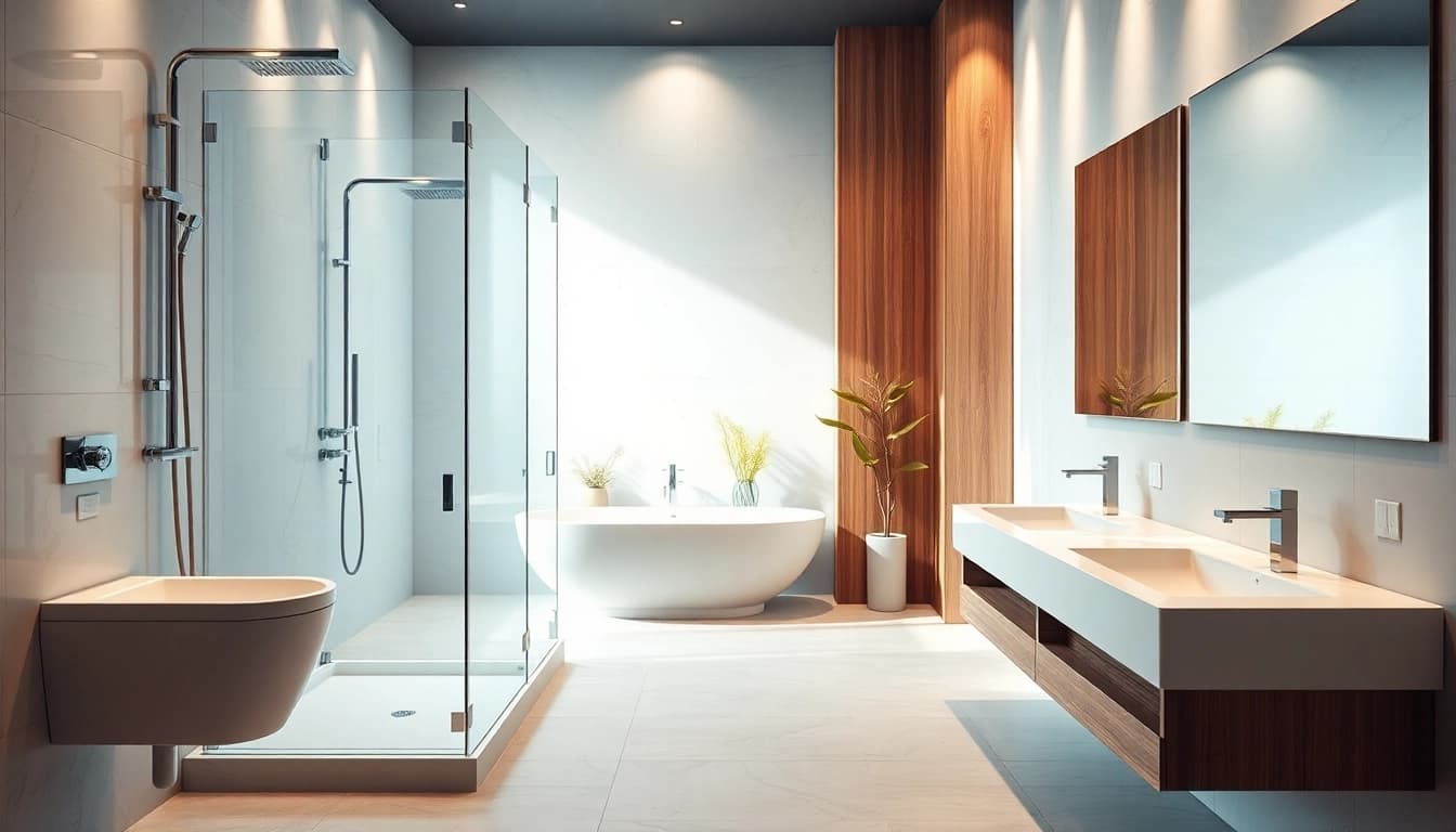 Gestalten Sie Ihr Badezimmer mit stilvollen Sonni Sanitär Produkten und modernen Designs.