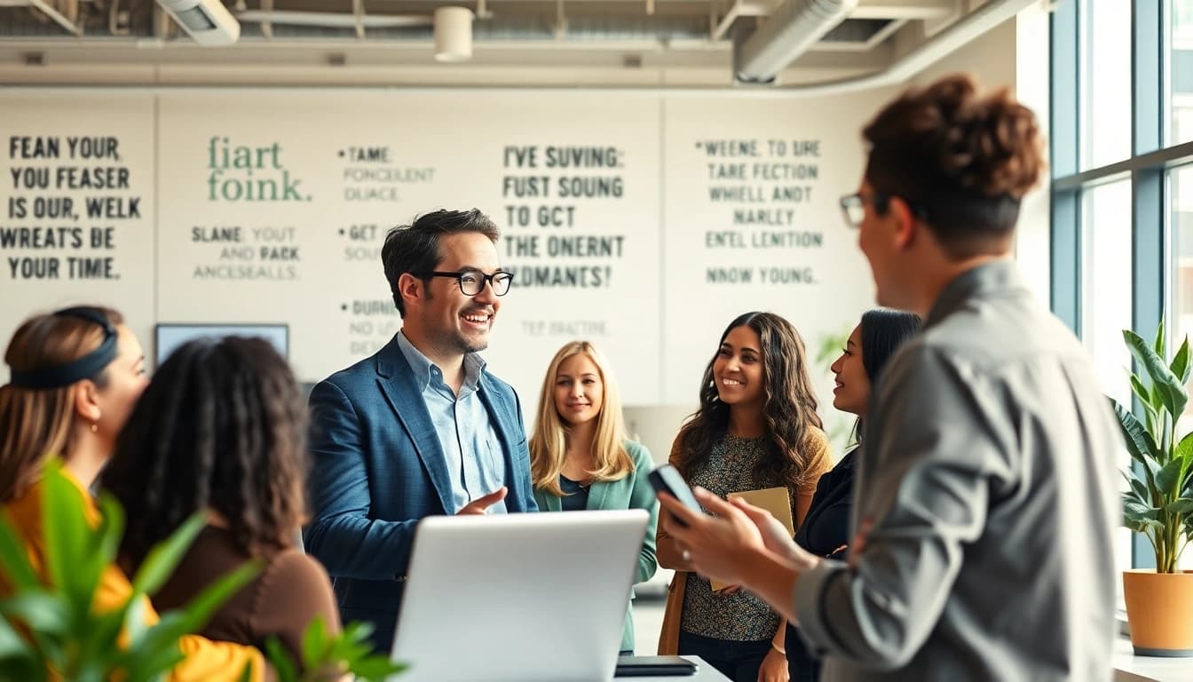 Engaging founder leadership insights shared in a modern mentoring session.