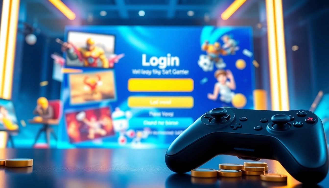 Masuk ke Asialive88 Login game dengan antarmuka yang menarik dan warna cerah.