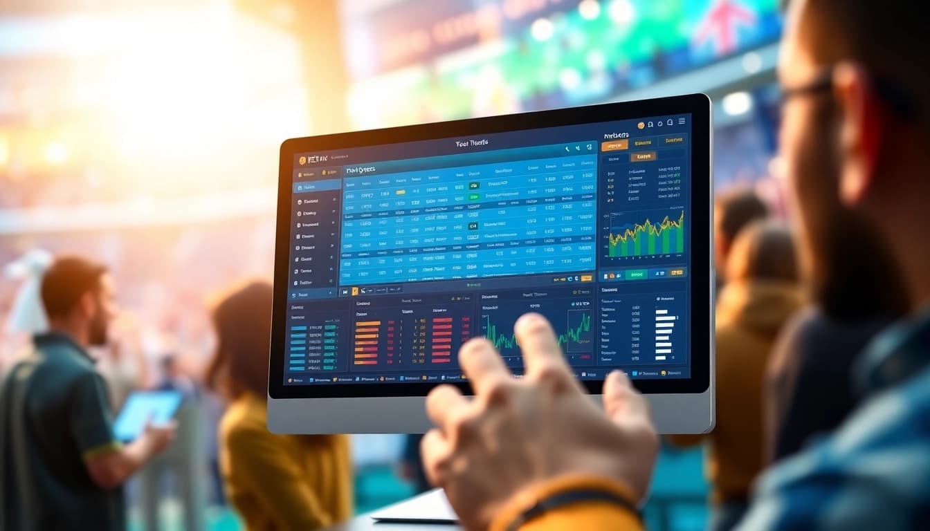 Menampilkan platform togel online yang dinamis dengan antarmuka pengguna yang menarik dan berbagai opsi taruhan.
