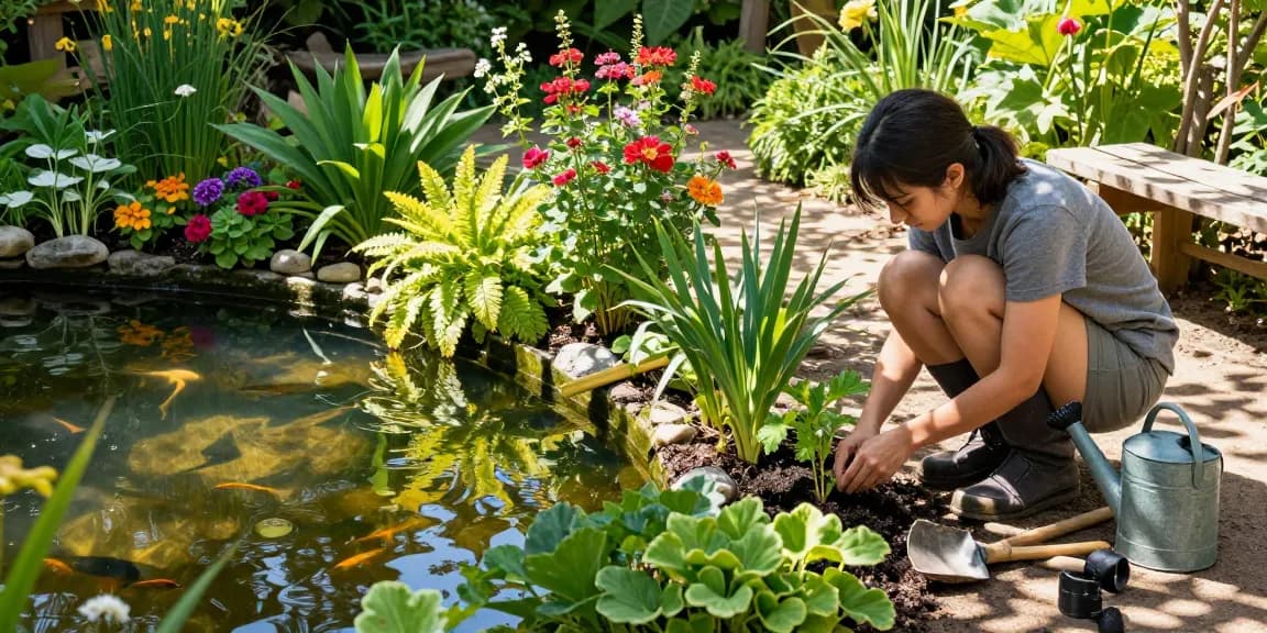 Buy Marginal Pond Plants to enhance garden pond aesthetics with vibrant blooms and lush greens.