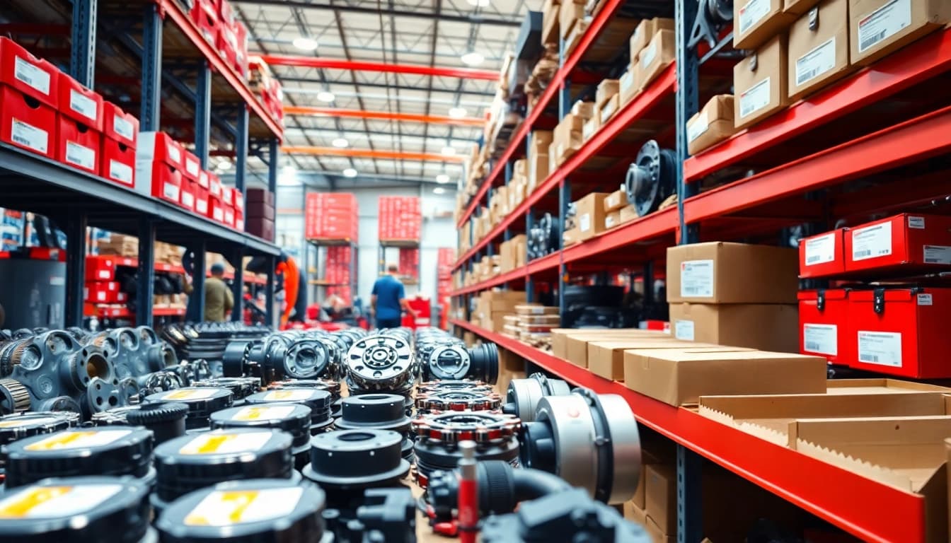 Showcase of OEM automotive parts available at https://factoryoemsupply.com/ in a professional warehouse setting.