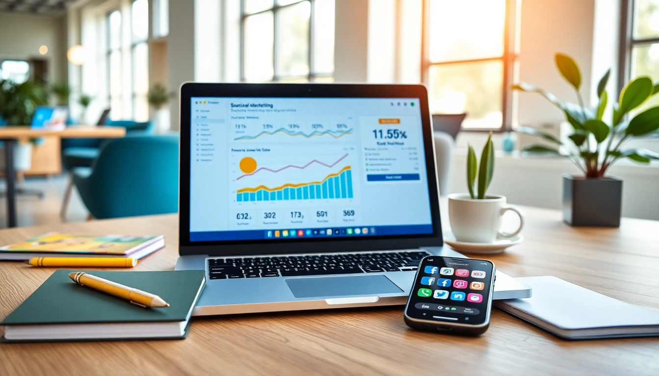 Boost engagement with a cheap smm panel showcased on a digital marketing dashboard
