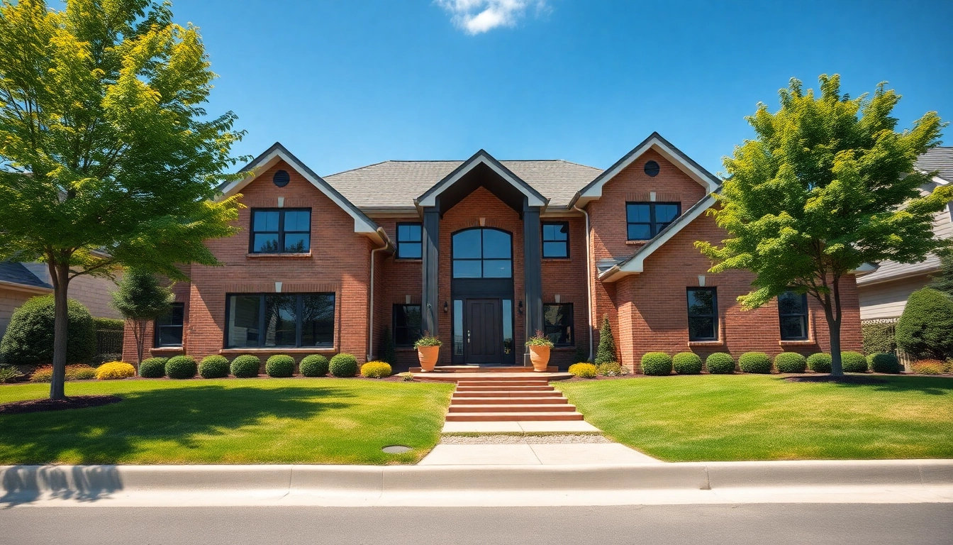 Showcase of a serene suburban real estate property with a professional feel and inviting atmosphere.