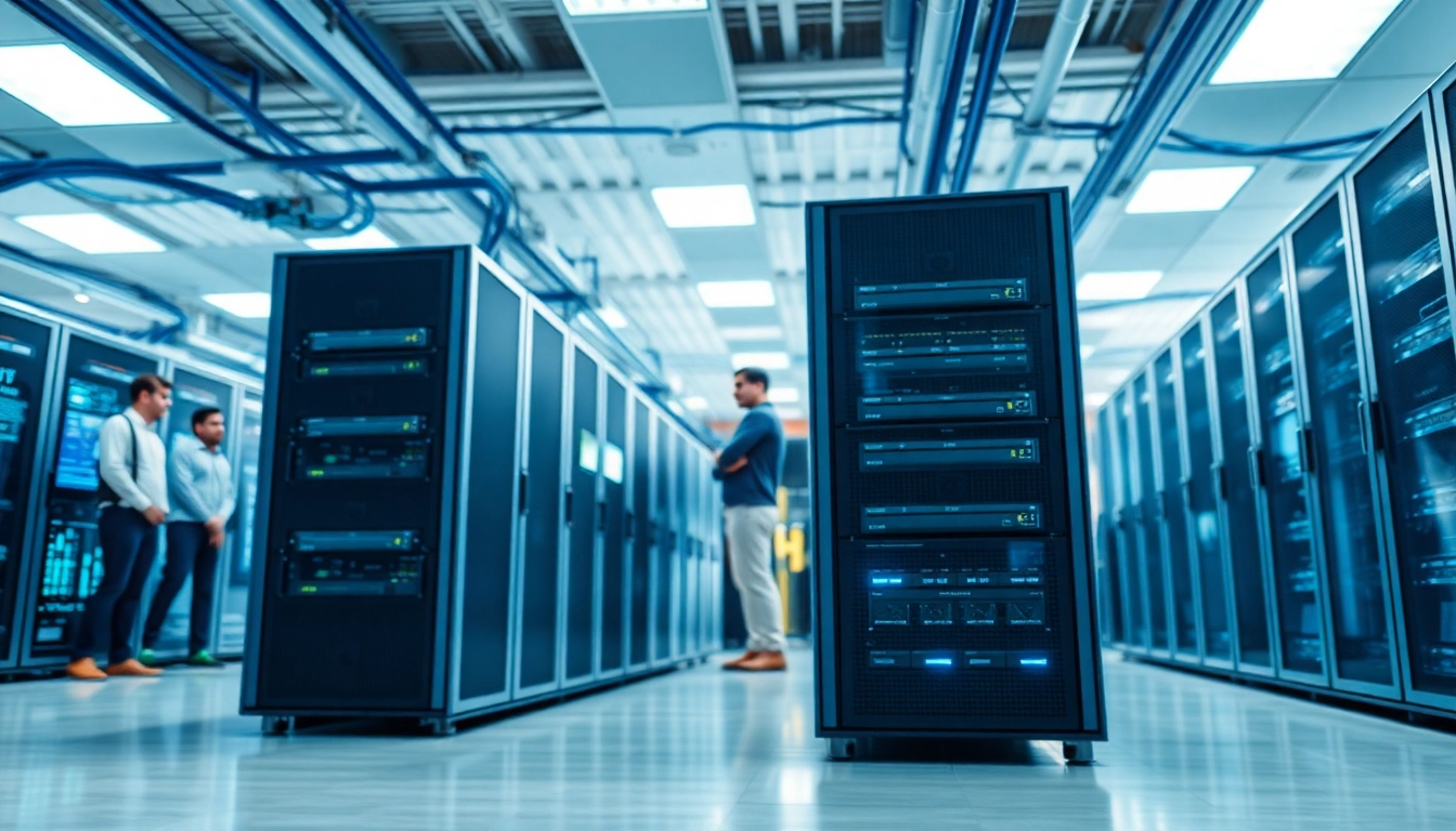 Best MSP for virtualization and storage with advanced data center technology and IT professionals collaborating.