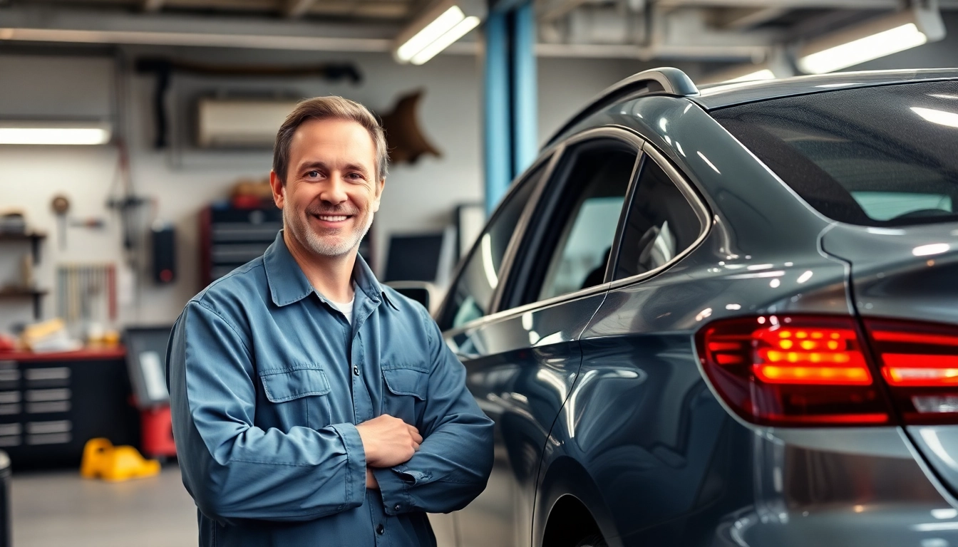 Gutachten Auto Düren: KFZ-Gutachter analysiert den Schaden eines Fahrzeugs in der Werkstatt.