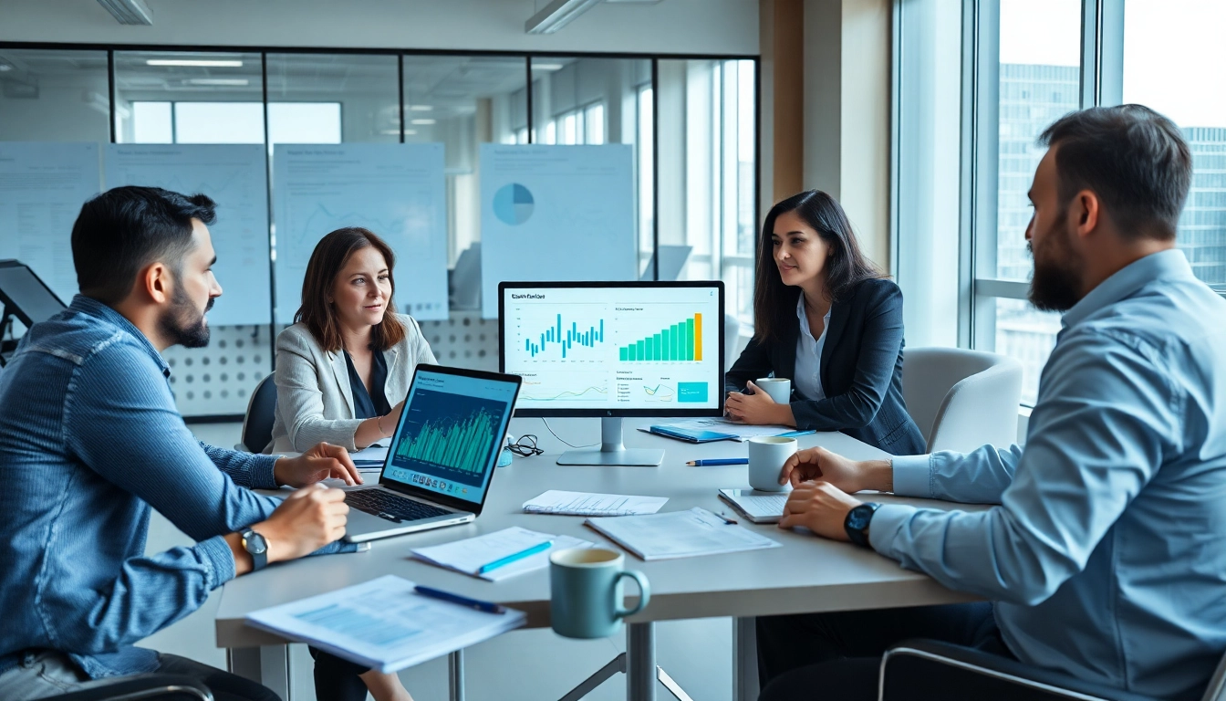 Enhance insights with AI for competitive intelligence in a modern office setting.
