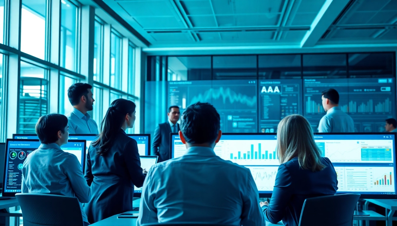 Engaging visualization of linkedin search data extraction process with professionals analyzing insights.