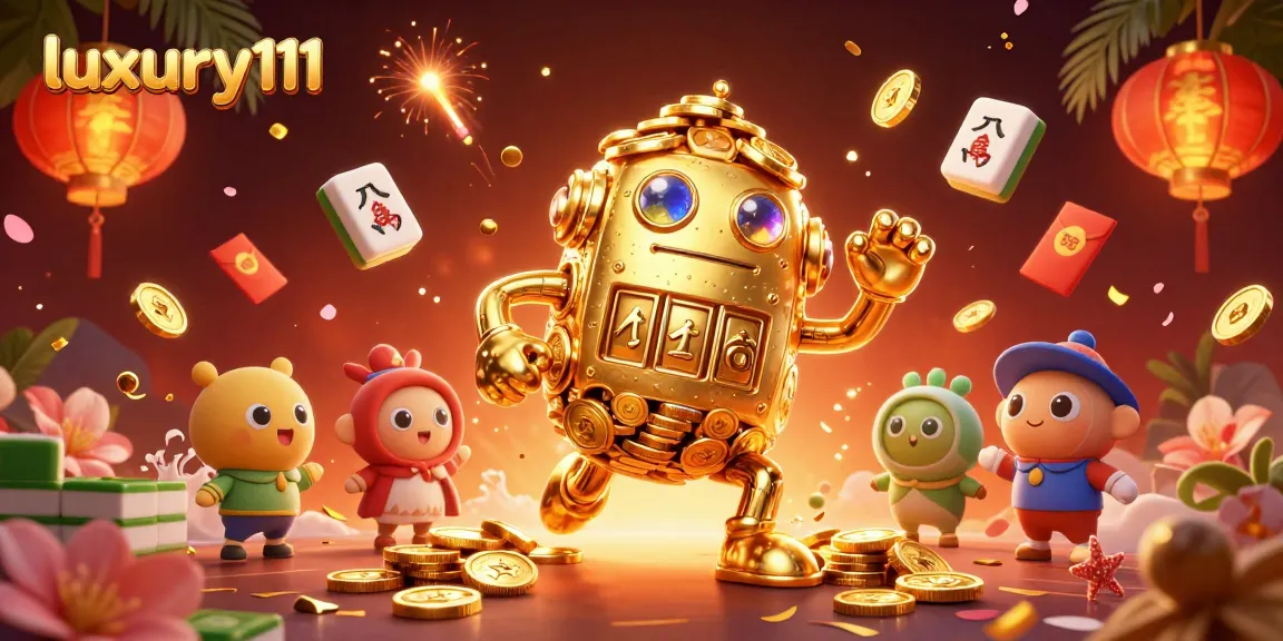 Experience thrilling moments in luxury111 with a vibrant golden golem and rich casino elements.