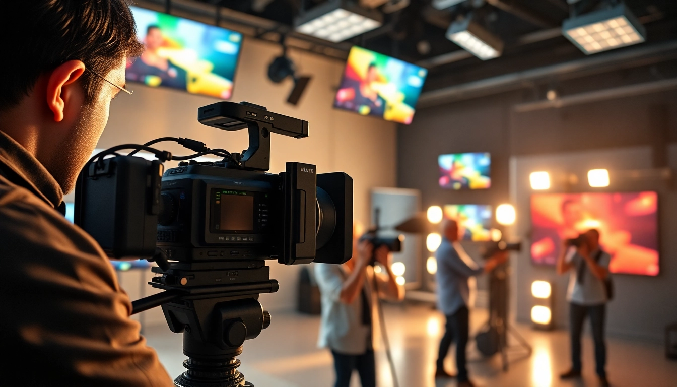 Capture vibrant footage with a dedicated team at a Creative Video Production Agency studio.
