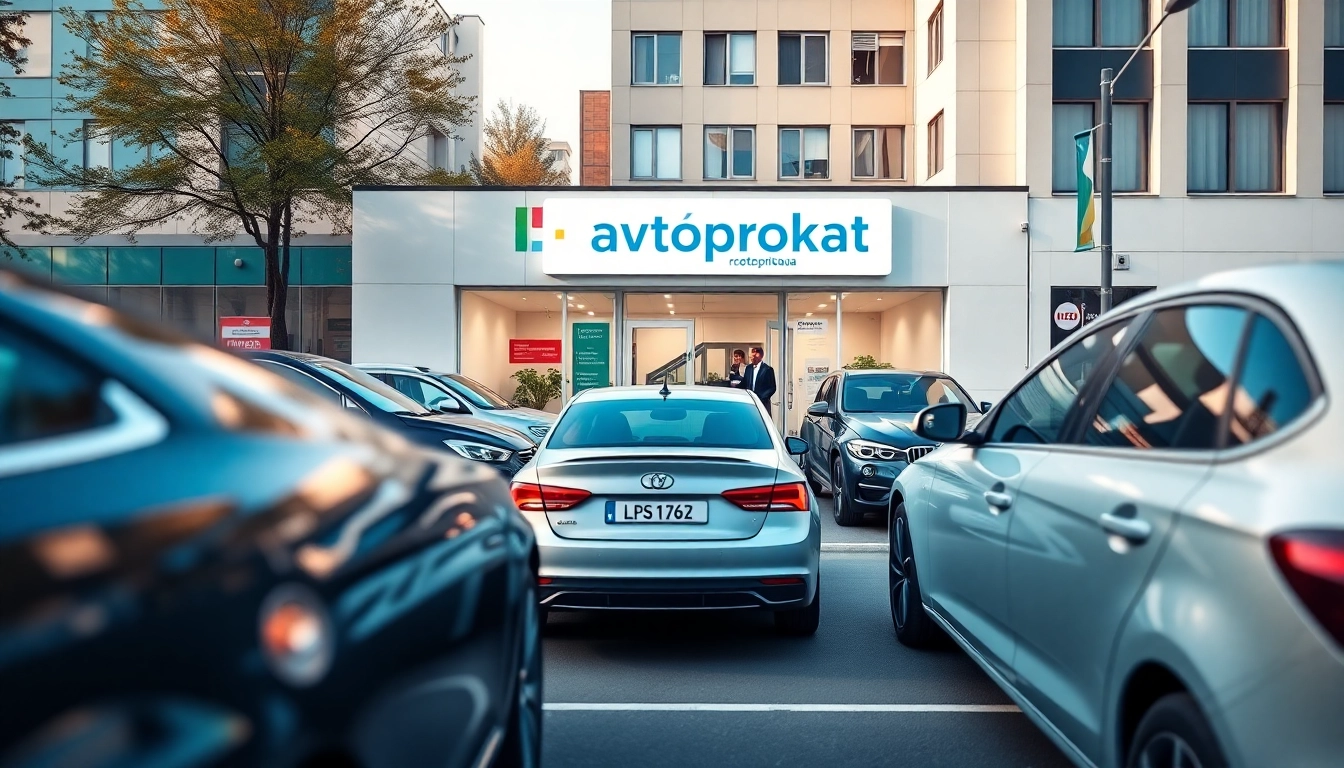 Dynamic car rental scene in Chișinău, showcasing avtoprokat services with friendly customer interactions.
