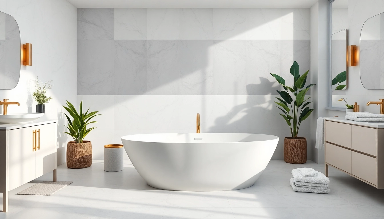 Transform your elegant bathrooms with modern designs and luxurious features for a calming atmosphere.