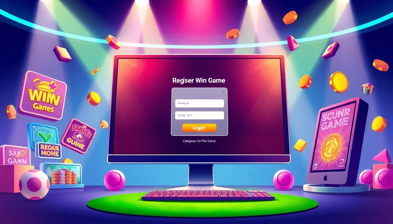 Registering for Tashan login on the vibrant Tashan Win Game interface with colorful icons.
