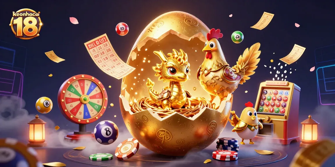 Engage with keonhacai 18 as a captivating golden dragon emerges amidst casino excitement.