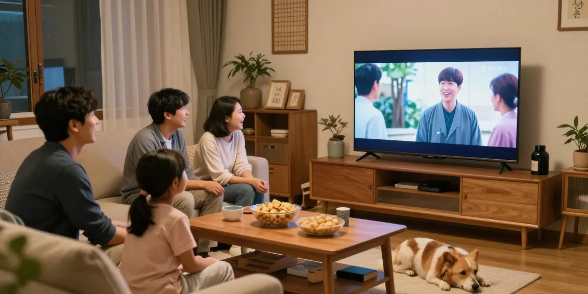 티비위키에서 가족과 함께 즐기는 따뜻한 드라마 감상 장면