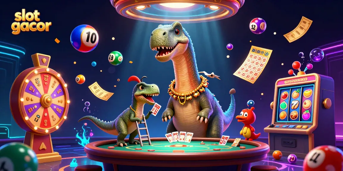 Berjudi dengan slot gacor sambil menikmati suasana kasino yang meriah dan hidup.