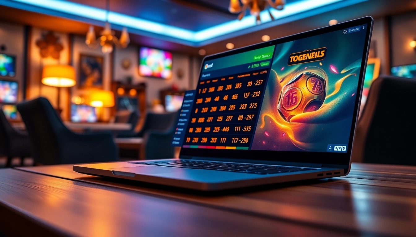 Main interface of togel online with bright colors and a cozy gaming atmosphere.