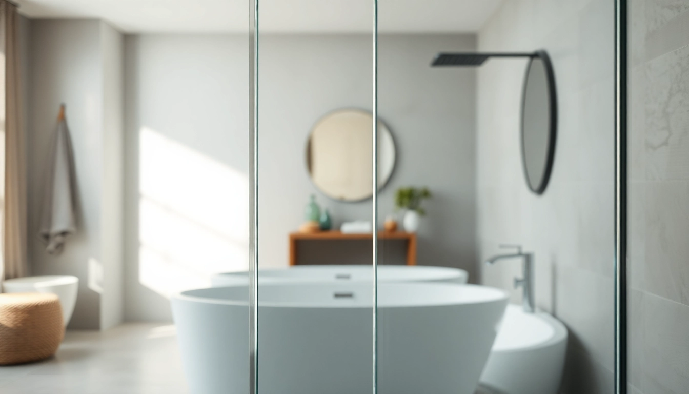 Installer une paroi de douche élégante dans une salle de bain moderne.