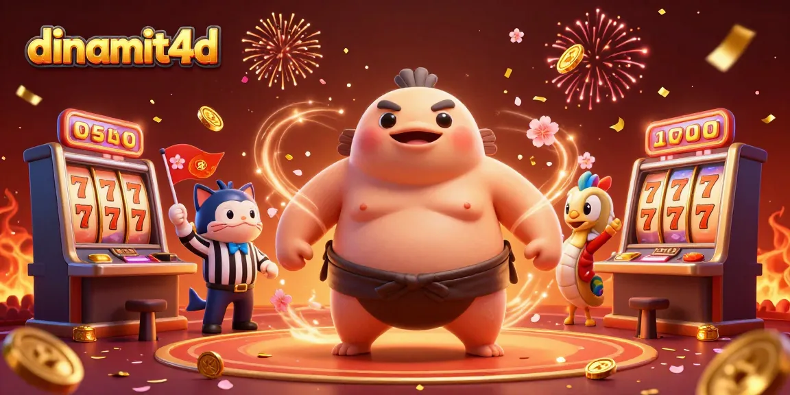 Experience the thrill of dinamit4d with a vibrant underwater casino scene featuring unique characters and festive elements.