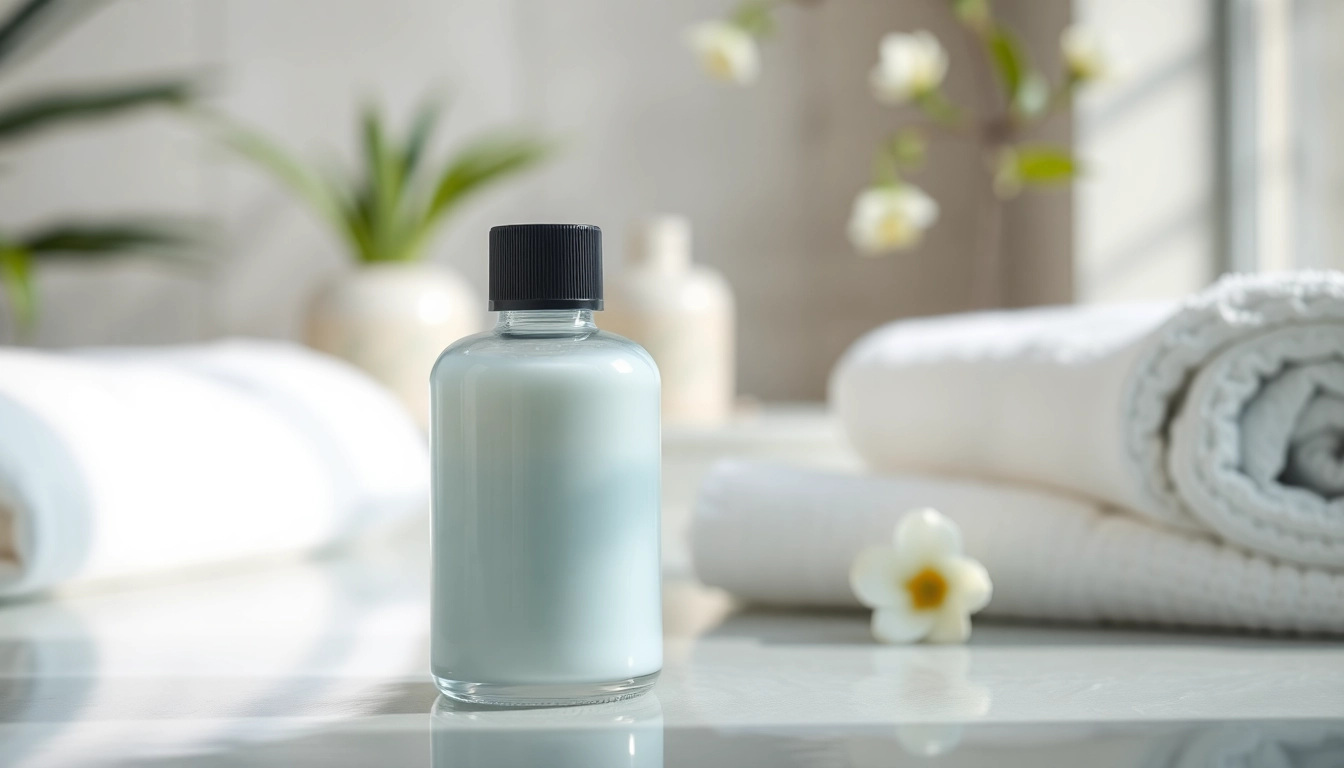 Showcase of Glow Blend in a calming spa setting, featuring smooth textures and soothing colors.