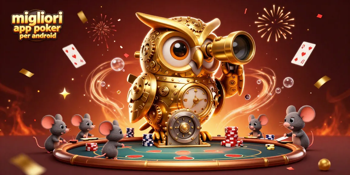 Giocare alle migliori app poker per android con tavoli colorati e carte volanti, in un'atmosfera festosa.
