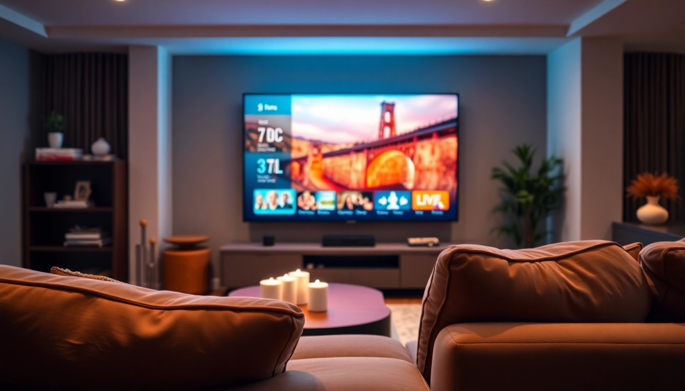 Optimize your entertainment with smarter iptv on a stylish smart TV in a modern home.
