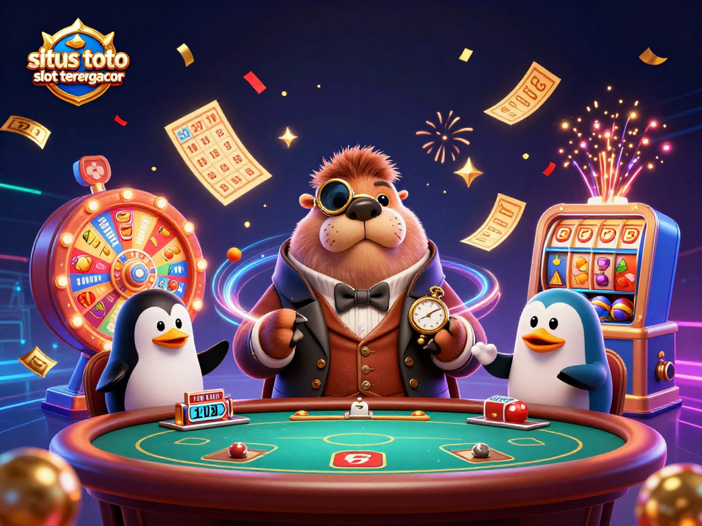 Engage with unparalleled excitement at situs toto slot tergacor, featuring vibrant slot reels, and dynamic character interactions.