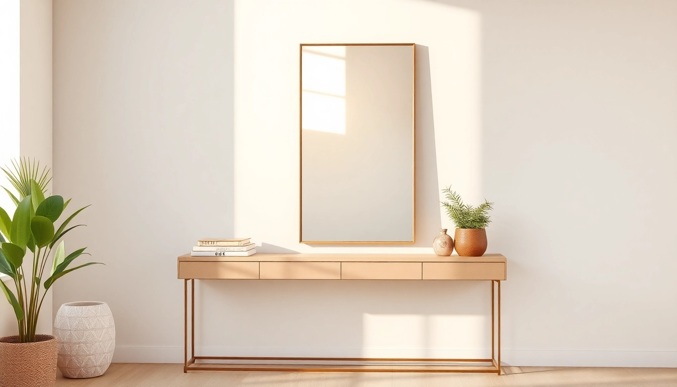 Stylish handmade and designer mirrors available at https://merithome.co.uk in a cozy interior setting.