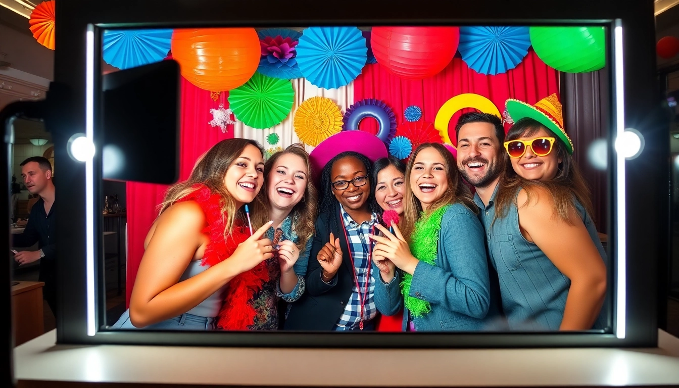 Capture joyful moments with a photo booth Chicago at a lively event filled with color and laughter.