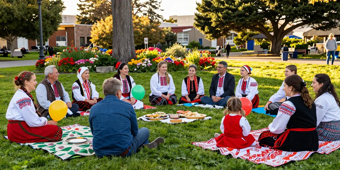Polish community gathering in San Francisco at https://www.sfpol.com/ celebrating cultural heritage with food and festivities.