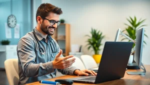 Provide expert computer help near me in a modern office setting for optimal tech support.