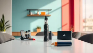 Elf bar elfa in einer modernen Umgebung, stilvoll präsentiert mit besonderen Details und Farbe.