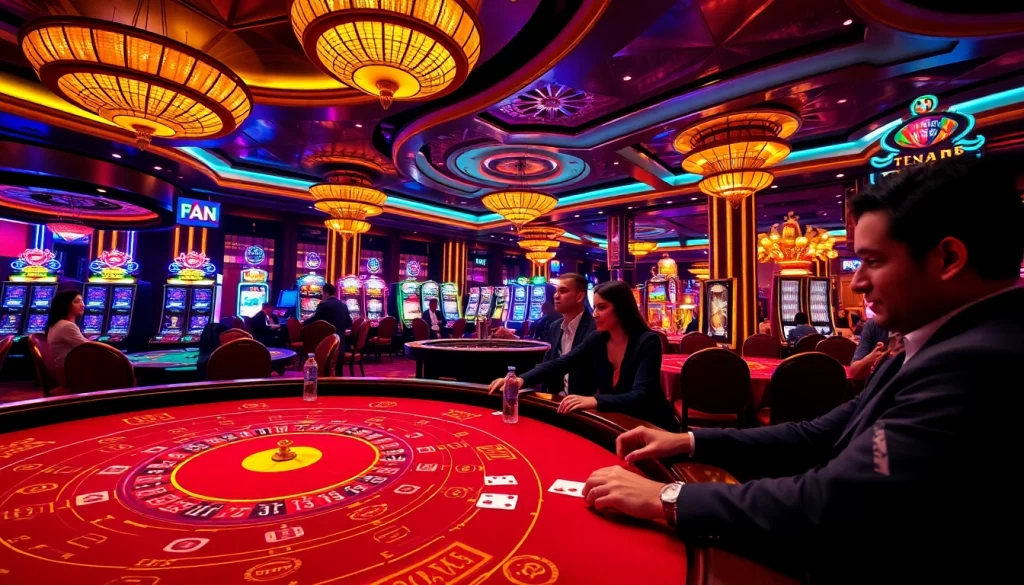 Exciting gameplay at 79king hn casino with players at baccarat tables, capturing the thrill of winning.