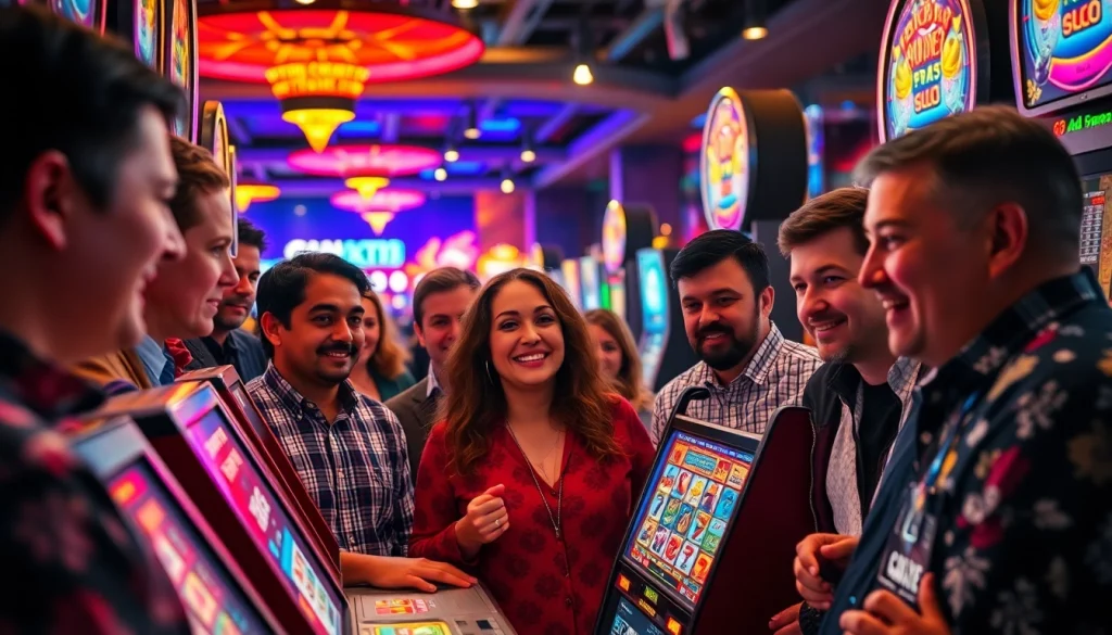 Menggambarkan pengalaman bermain situs slot depo 5k dengan pemain yang bersemangat.