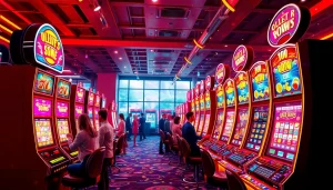 Menangkan permainan slot di Istana777 dengan mesin slot berwarna-warni dan suasana yang meriah.