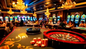 Experience thrilling gaming action at shbet com with vibrant casino tables and players.