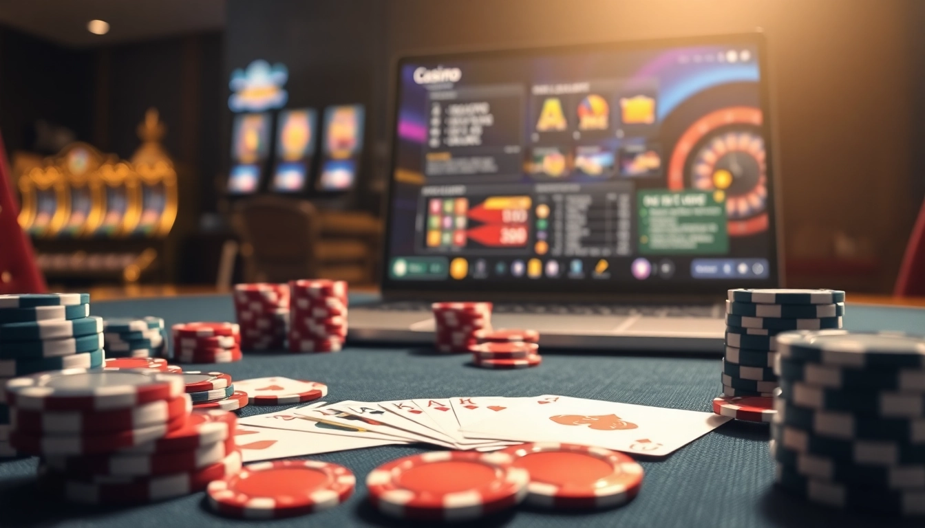 Join the excitement at https://79king2.sa.com/ with a vibrant poker table and stunning casino ambiance.