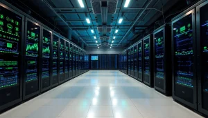 Free crypto mining facility showcasing advanced technology and renewable energy.