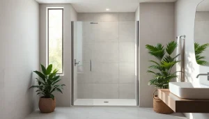 Installieren Sie die sonni Duschkabine 80x80 in einem modernen Badezimmer.