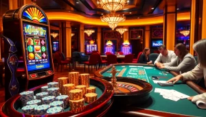 Experience the thrill of idn slot 777 games with vibrant slot machines and casino excitement.