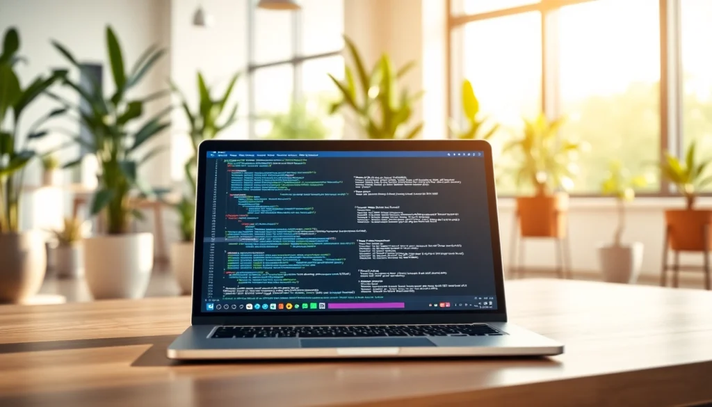 Visual representation of AI Software in a modern workspace showcasing productivity features.